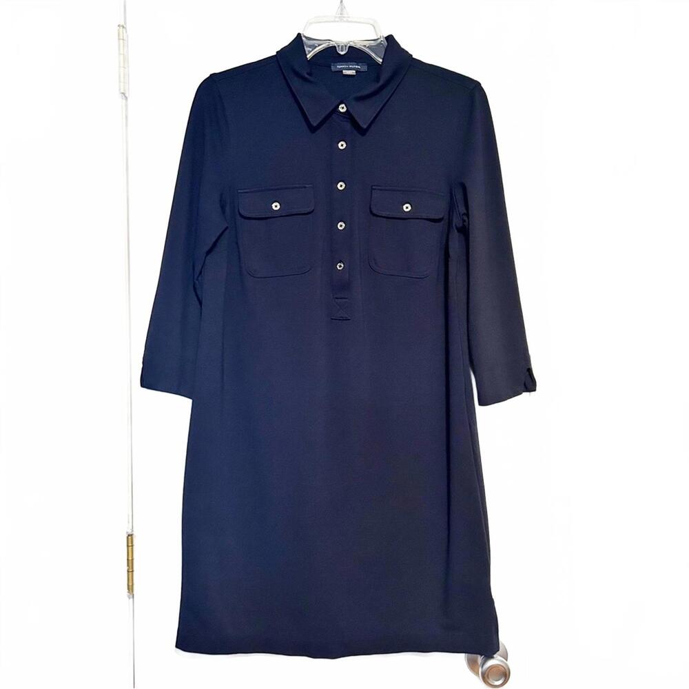 Tommy Hilfiger Navy Career Shirt Dress | Size 10